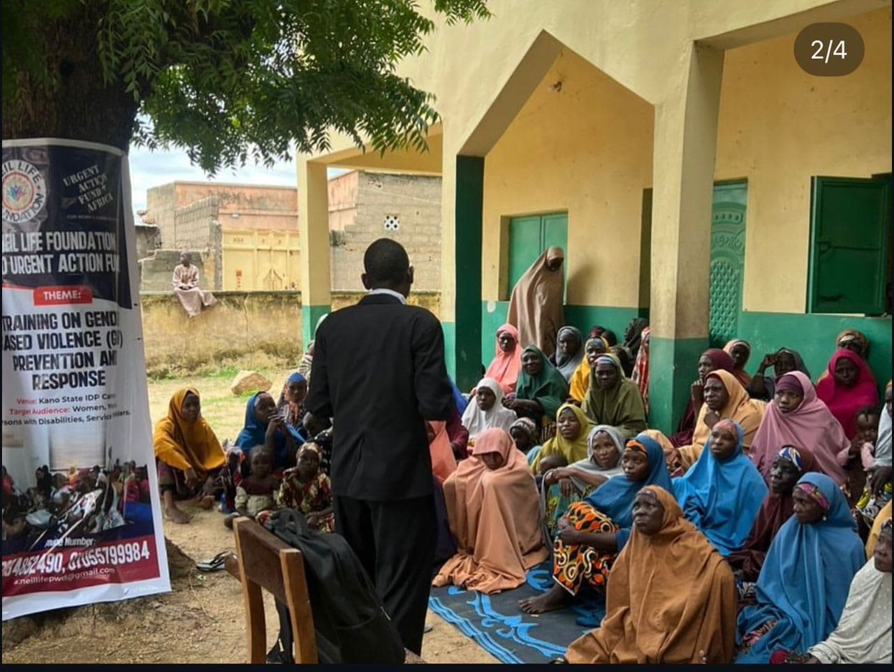 Community members during GBV response workshop