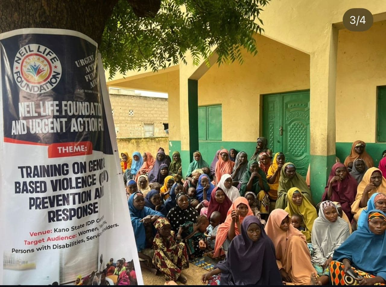 Participants engaged in GBV prevention training